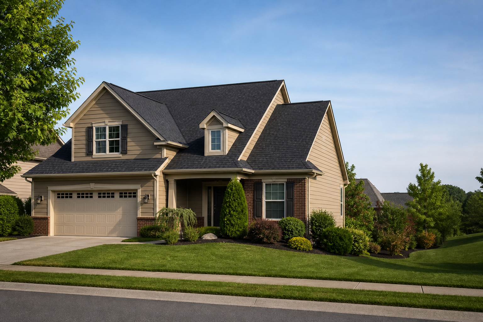 Johnson Roofing Siding & Gutters - finished roof in Minot